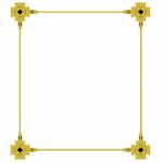 Rectangle Gold Frame