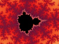 Red fractal Mandelbrot