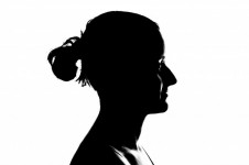 Silhouette women profile
