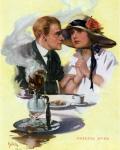Steamy Couple Vintage Poster