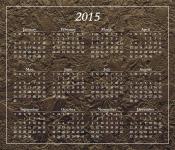 Stiliserade 2015 kalender