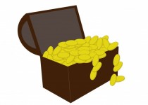 Treasure Chest Gold Coins