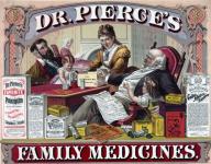 Medycyna ogłoszenia w stylu vintage