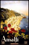 Vintage Amalfi Viaggi Poster