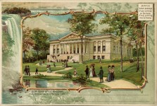 Americano Cartão do vintage 1901