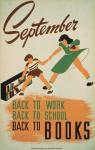 Vintage Terug naar Poster School