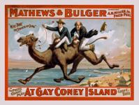 Cartel del vintage de Coney Island