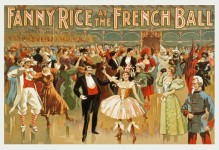 Vintage franceză Ball Poster