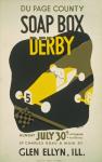 Weinlese-Soap Box Derby Poster