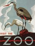 Weinlese-Zoo Poster