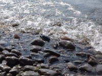 L'eau sur les rochers