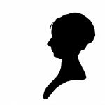 Frauen-Profil Silhouette Clipart