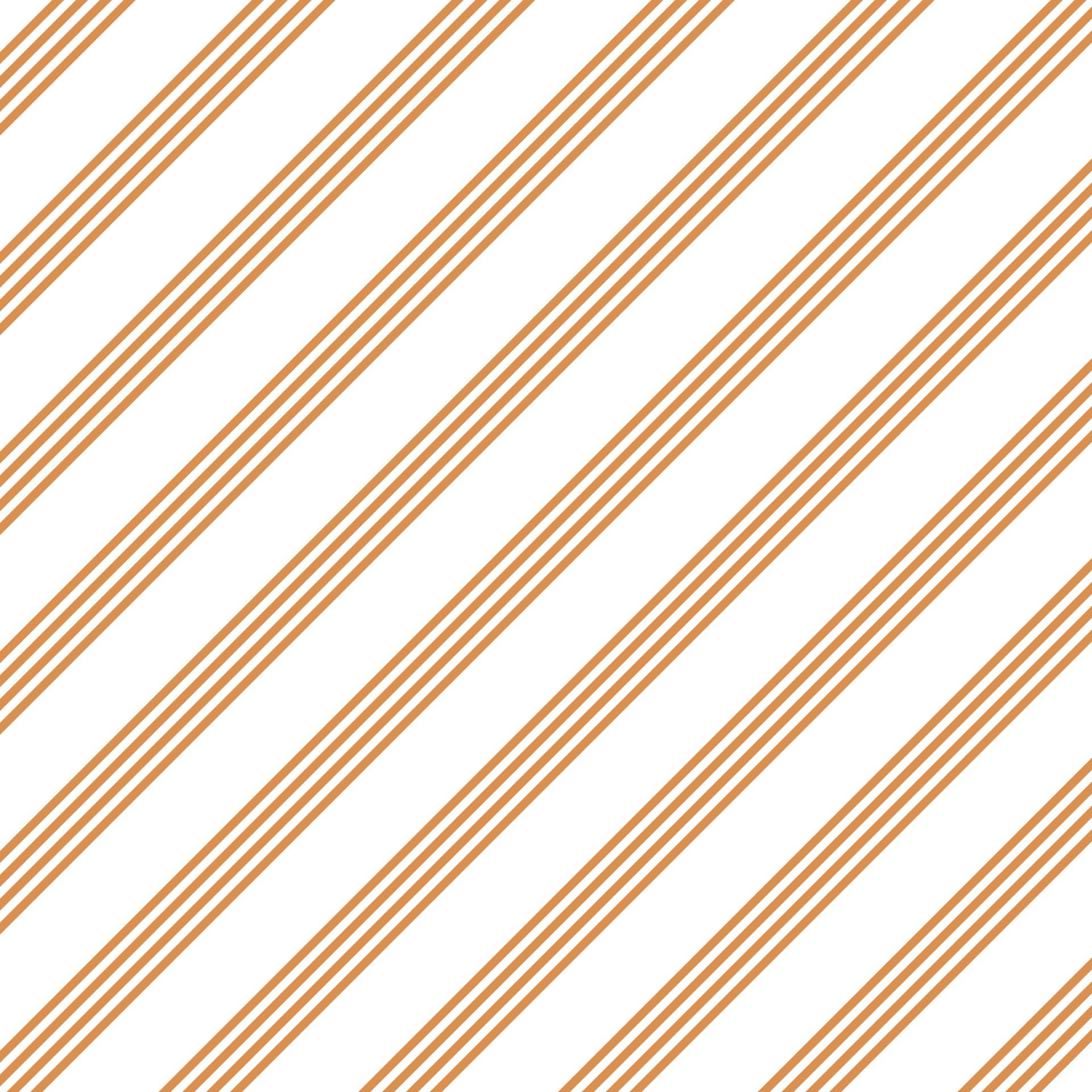 Mandel & White Diagonal Stripes