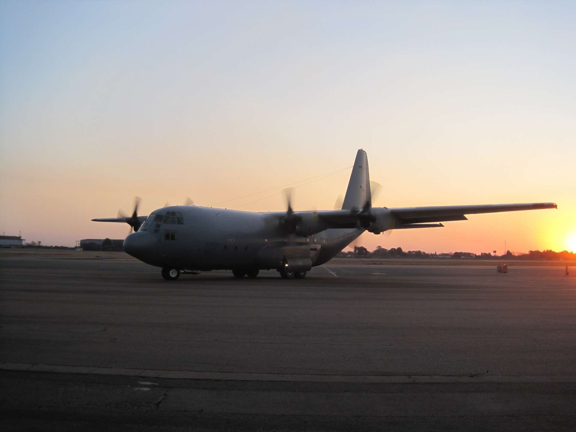 C-130 With Soft Sunset Free Stock Photo - Public Domain Pictures