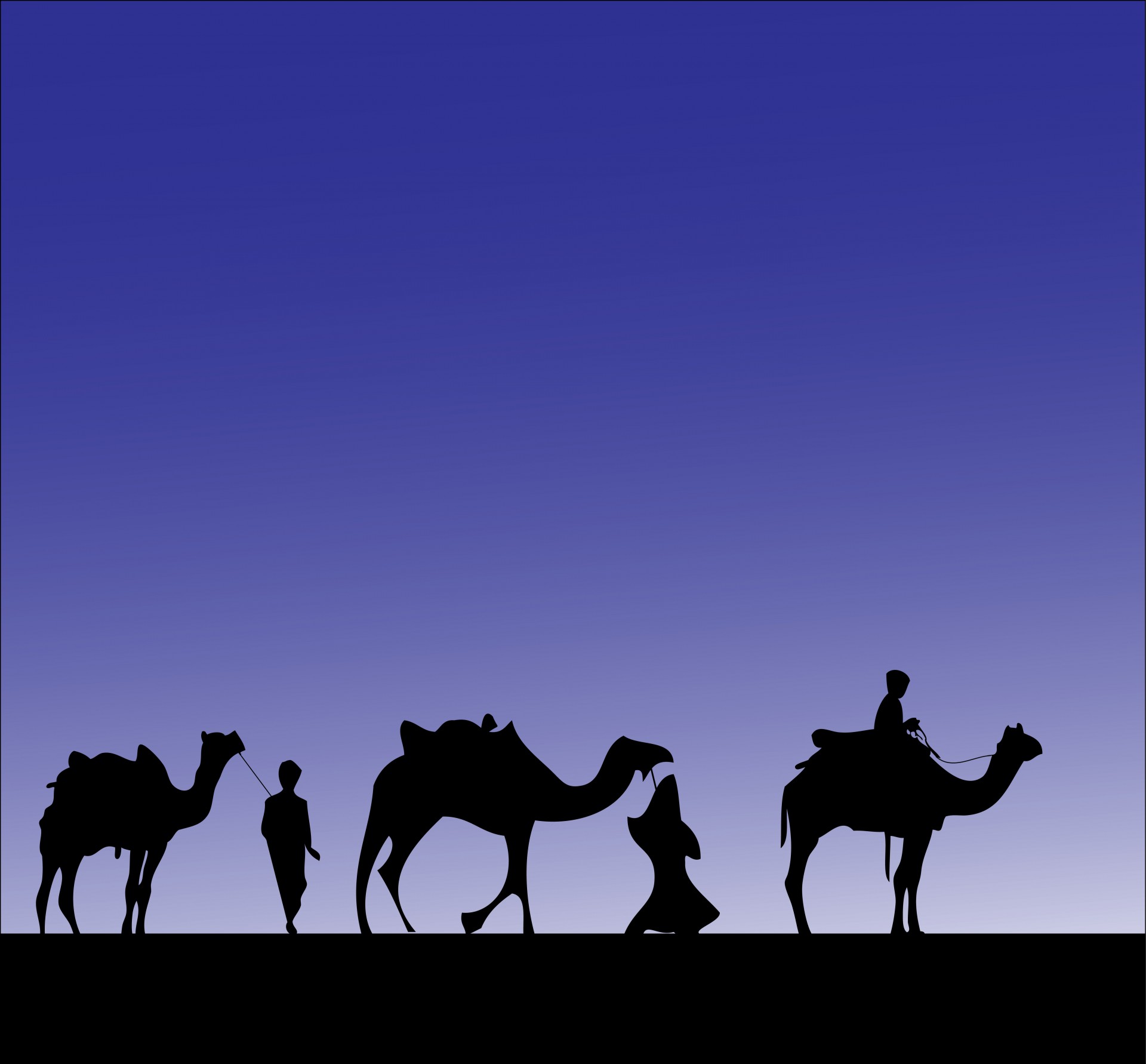 Camel Procesión Silueta