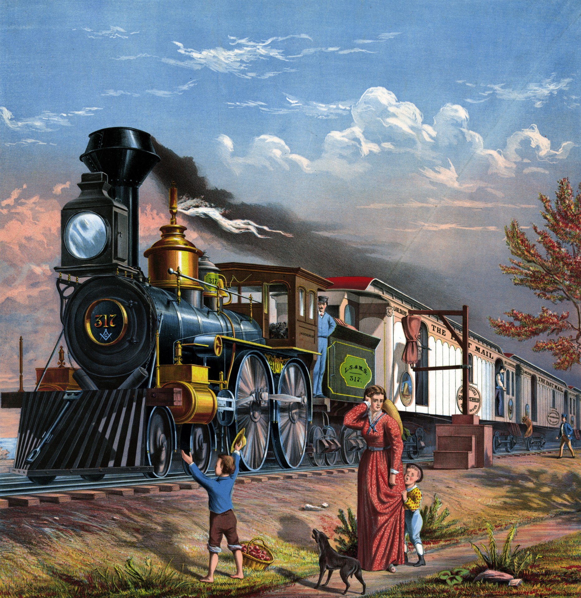 Mail Train Painting