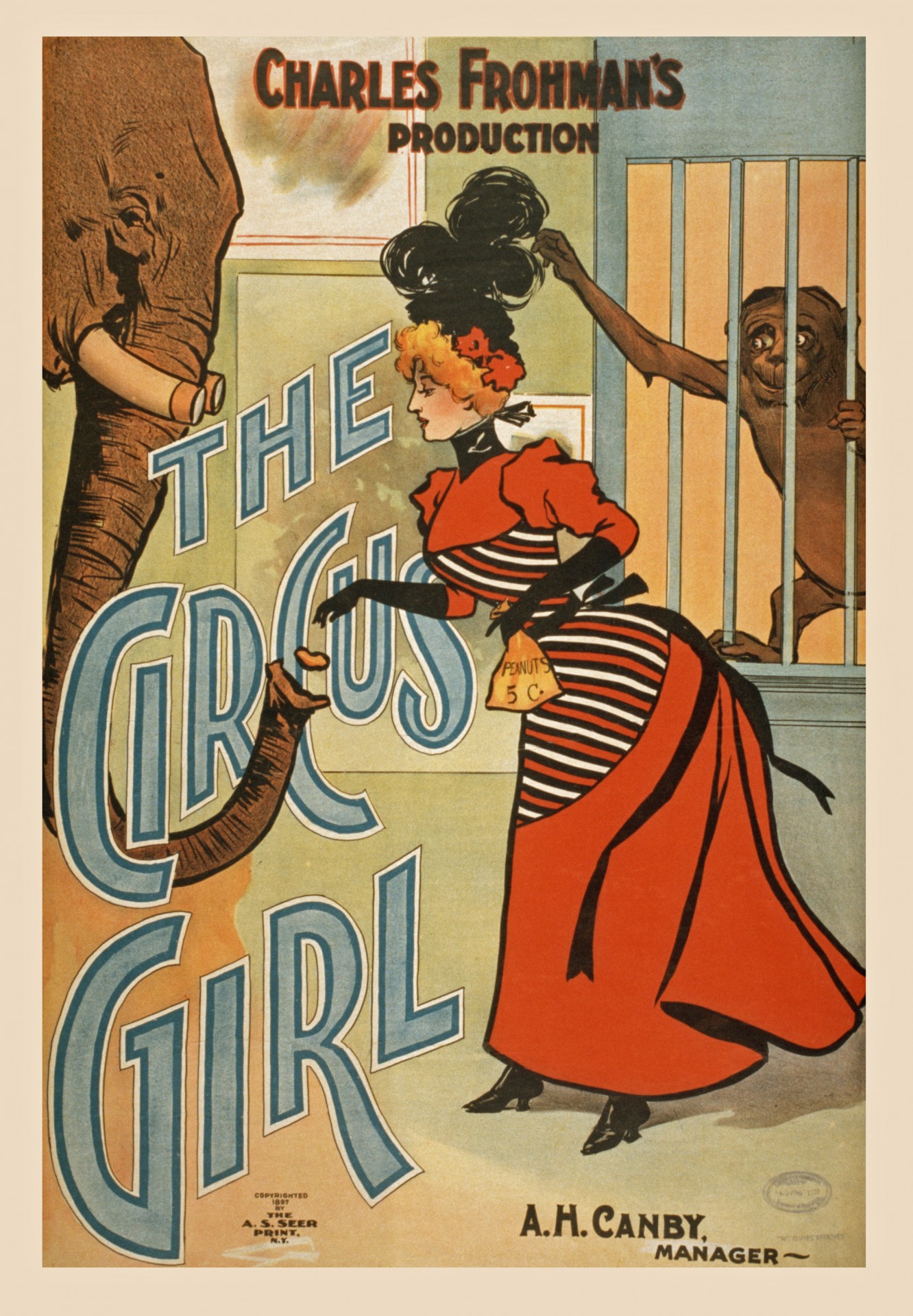 Vintage Circus Girl Poster Free Stock Photo - Public Domain Pictures
