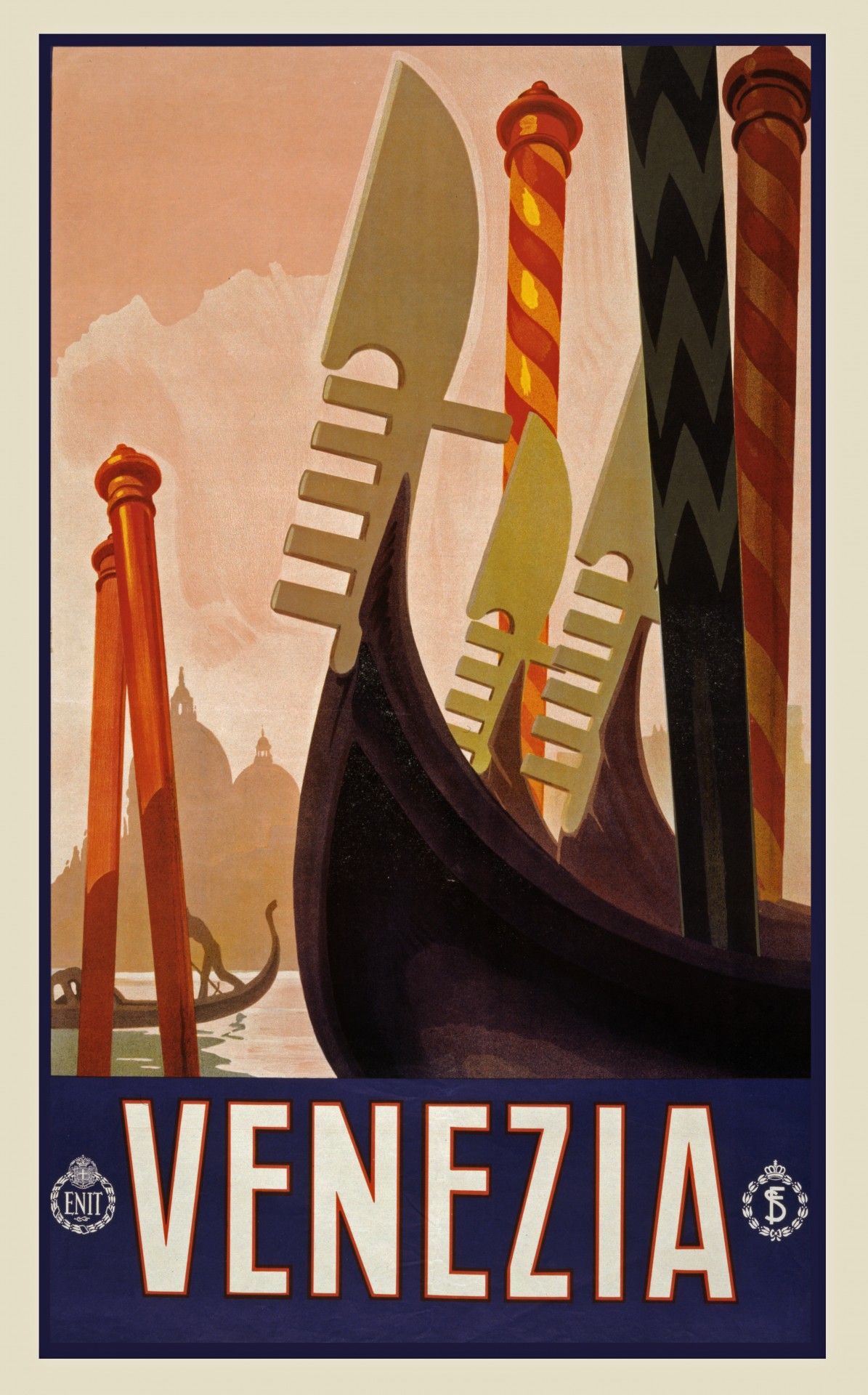 vintage travel poster venice