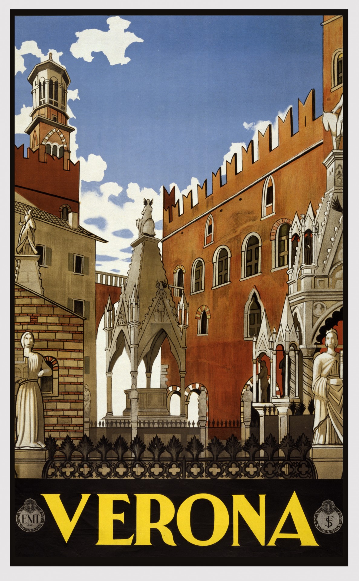 Weinlese-Reise-Plakat Verona