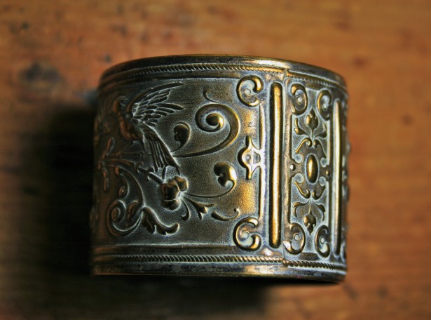 Embossed Brass Serviette Ring Free Stock Photo - Public Domain Pictures