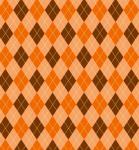 Argyle Pattern Orange Brown