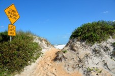 Beach Erosion Sign