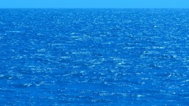 Ciel bleu de la mer de l'océan