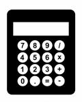 Calculator Negru Clipart