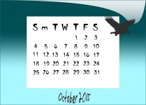Календарь Октябрь 2015
