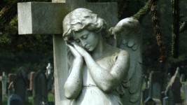Temető Angel a temetőben