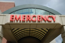 Rettungszeichen im Krankenhaus