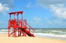 Empty Lifeguard Stand