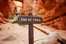 Vége a Trail Sign