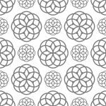 Geometriska cirklar sömlösa mönster