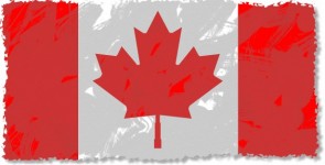 Grunge Kanadská vlajka