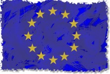 Europese Unie Vlag van Grunge