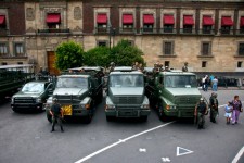 Camiones del ejército mexicano