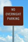No Overnight Parking Sign