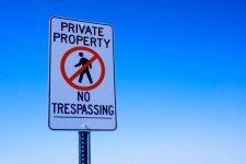 Nu Trespassing Sign