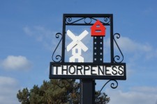 Repainted Thorpeness Village Sign!