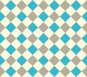 Teal and beige checkerboard pattern