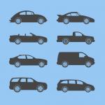 Fahrzeug-Silhouetten Icons