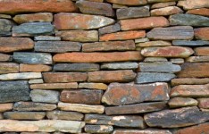Vintage stenen en bakstenen muur