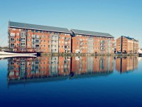 Water Reflections At Docks