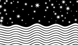 Waves and Stars Clipart