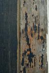 Wood Fence With Flaking And Grain