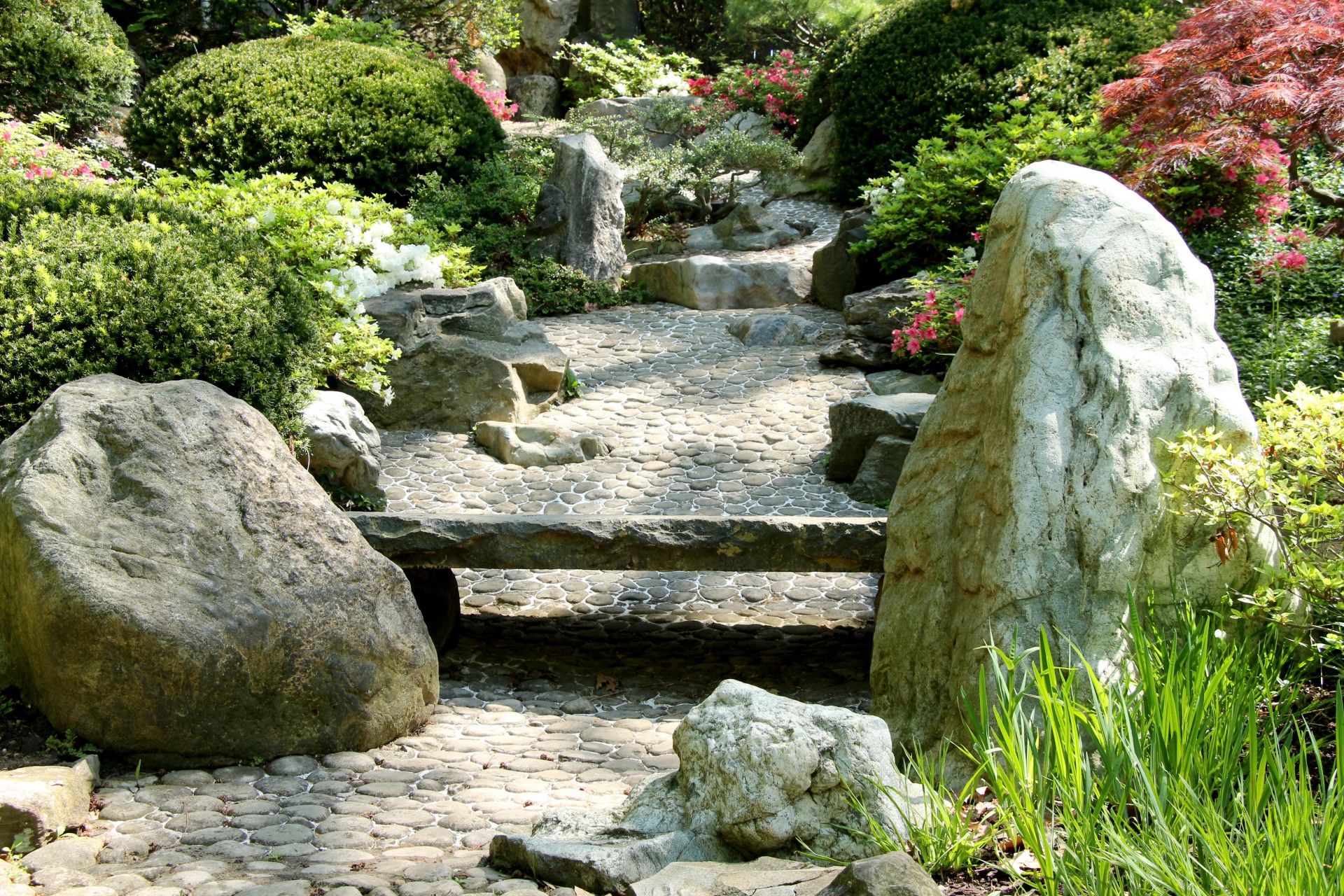Japanese Stone Watergarden Free Stock Photo - Public Domain Pictures