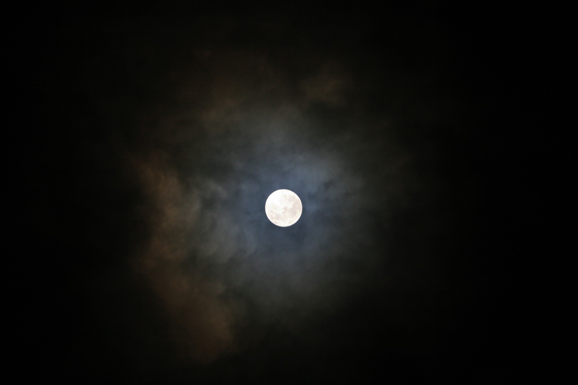 Moon With Dusty Cloud Free Stock Photo - Public Domain Pictures