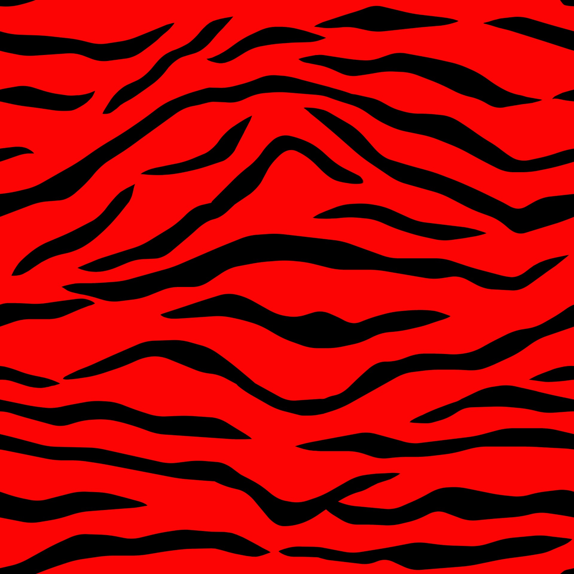 Red Tiger Camo Stencil
